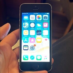 Apple iPhone Silver and Black SE 64GB